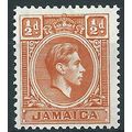 Jamaica 1951 SG121b 1/2d Orange Mounted Mint....