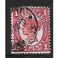 QUEENSLAND 1896 1d VERMILION SG 229 FINE USED