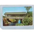 NH Andover Covered Bridge Postcard Keniston Bri...