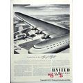 UNITED AIR LINES 1942 Age Of Flight airline vin...