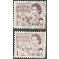 Canada 1967-73 1c Value. Northern Lights & Dog ...