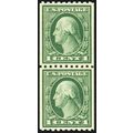 486, Mint NH 1¢ Superb Coil Pair - PSE Graded 9...