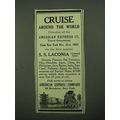 1922 American Express Ad - Cruise Around World