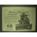 1922 G.A. Gray Planers Ad - Can't-Slip Feed