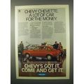1980 Chevy Chevette Car Ad - Lot For The Money