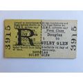 Isle of Man Railway Douglas-Sulby Glen Ticket #195