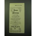 1950 The Plaza Hotel Ad - Summer Restaurants at...
