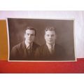 2 x UNKNOWN SMART YOUNG CHAPS antique photograp...