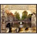 Amsterdam Laser Engraved Wood Picture Frame Lan...