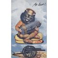 Louis Wain At Last Old Shell Mascot Military Ca...