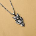 Vintage Viking Celtic Owl Necklace Stainless St...