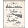 PARTS OF A FOWLING-PIECE 1890 Flint Lock - Trig...
