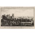 PERSPECTIVE VIEW OF CAERNARVON CASTLE 1771 ANTI...