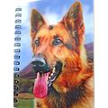 Short Haired German Shepherd 3D Notebook,