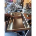 Steam tray stainless steel 10x6x2 inches deep