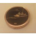 Vintage K24 Damascene Small Powder Compact of M...