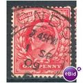 GB stamps 1902-10 KEV11 - 1d SG219 London 65