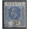 Nigeria 1931 SG23 3d Bright Blue Fine Used . ..