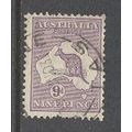 Australia.SG108 9d Kangaroo (Violet).Fine Used....