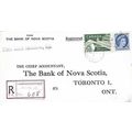Vancouver, BC Registered Sub #33 cancel 1950