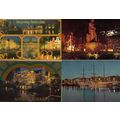 Amsterdam Holland Night Illuminations 4x Postca...
