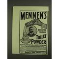 1903 Mennen's Borated Talcum Toilet Powder Ad -...