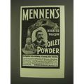1903 Mennen's Borated Talcum Toilet Powder Ad -...