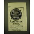 1902 Remington Typewiter Ad - To save time is t...