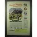 1950 Greyhound Bus Ad - High Adventure at Lowes...