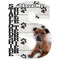I Love My Staffordshire Bull Terrier Fridge Magnet