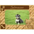 Schnauzer w Paws Engraved Wood Picture Frame Ma...