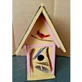 Handmade Homemade Folk Art Bird Themed Decorati...