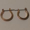 Gold Hoop Earrings Boxed Hoop Pierced Earrings ...