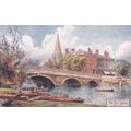 B585 BEDFORD -THE TOWN BRIDGE . TUCK OILETTE. P...