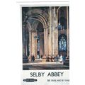 UK RAIL ADVERTISING BRITISH RAILWAYS SELBY ABBE...