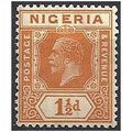 Nigeria 1921 SG17 1 1/2d Orange Mounted Mint ..
