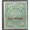 Antugua 1916 SG53 1/2 Green WAR STAMP (red) Mou...