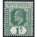 British Honduras 1910 SG95 1c Blue-Green Mounte...
