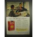 1940 Pall Mall Cigarette Ad - Compare
