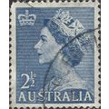 AUSTRALIA, Queen Elizabeth II, blue 1954, 2½d, #5