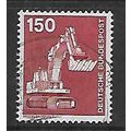 GERMANY 1975 150pf RED MECHANICAL SHOVEL SG 175...