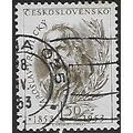 Mi 784: 1 Kč 50 brown-olive Czech and Slovak Wr...