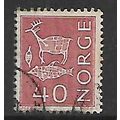 NORWAY 1962 REEF KNOT 40 ORE RED SG533a FINE USED