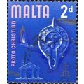 MALTA, History, Proto Christian era, blue 1965,...