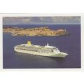 P&O Aurora Large Cruises Ship Advertising Postcard