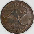 AUSTRALIA 1955 Halfpenny / ½ Penny (C- D)