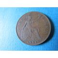 1934 GEORGE V ONE PENNY FREE POST.