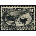 292, Used VF $1 Cattle in Storm - Pretty Stamp!...