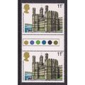 GB 1979 Caenarvon Castle 11p Traffic Light Pair...