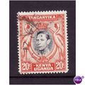 KENYA UGANDA & TANGANYIKA 1941 SG139a 20c BLACK...